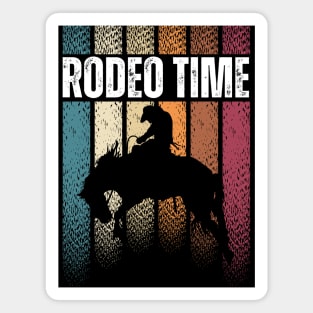 Rodeo Time Western Cowboy Magnet